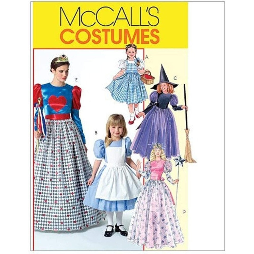 McCall's Sewing Pattern M4948 Costume Misses S-XL Witch Fairy Tale Princess FF